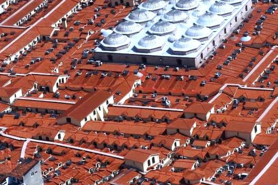 Helicopter in flight at sunset