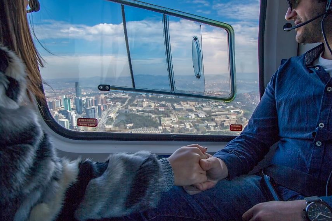 Special occasion helicopter flight Istanbul