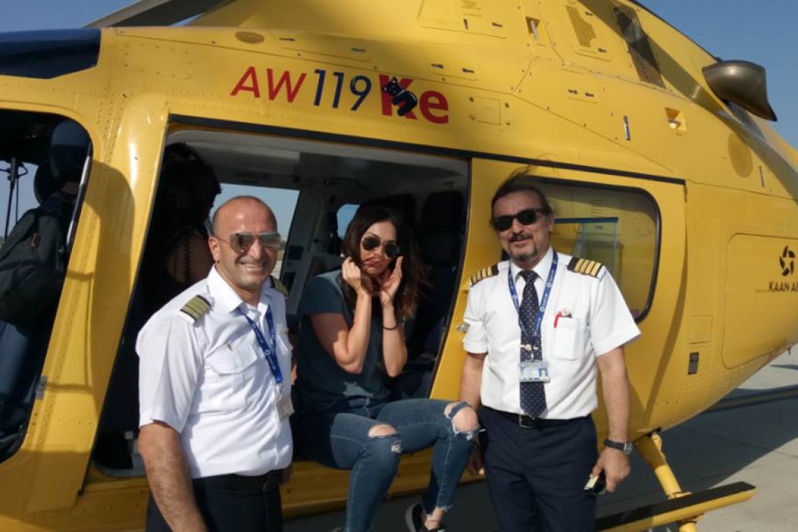 Twin-engine VIP helicopter cabin